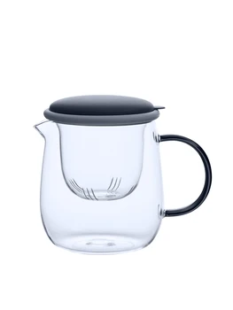 

Household Heating Single Infusion Of Glass Teapot High Temperature Resistance Comfortable Grip Glass Kettle