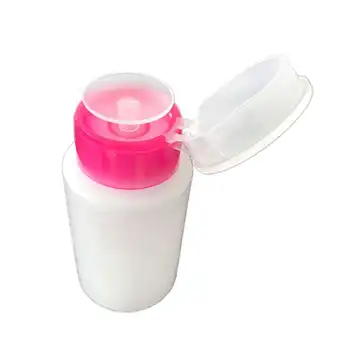 

5 Pcs/Set 160ml Nail Art Mini Pump Dispenser Empty Bottle Polish Remover Cleaner Liquid Container Storage Pressure Bottle