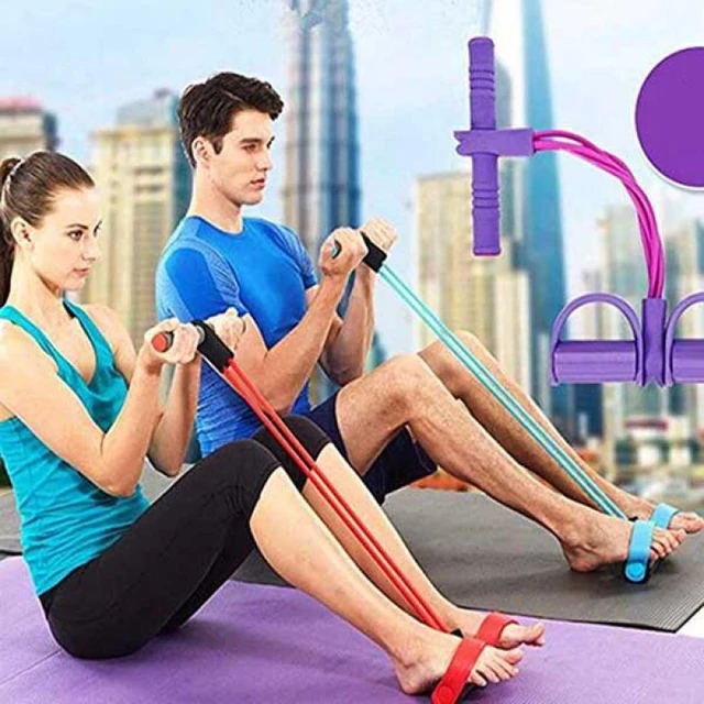 Elastic Yoga Pedal Puller, Resistance Band, Multifunction Tension Rope,  Natural Latex, Fitness Equipment - AliExpress