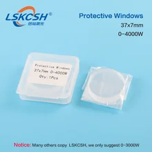 LSKCSH 10 шт./лот защитные окна Размер: 37*7 мм Кварцевый плавленый кремнезем Precitec/Raytools волоконный лазер P0595-58601 D37 d7 0-2000 Вт