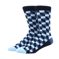 Men's Gradient Color Cotton Socks - Stylish Summer Wedding & Business Socks (2)