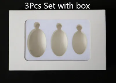 3Pcs set with box Натуральный глаз тигра Yoni массаж яичек маленький большой размер без просверленного Кегеля тренировка мышцы уход тазового пола тигра вагинальное здоровье - Цвет: 3Pcs set with box