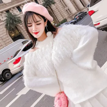 

Promotion Polyester Direct Selling Women Sweaters And Pullovers Poncho Jumper Free Shipping 2020 Sweater Sequins Loose Sleeve