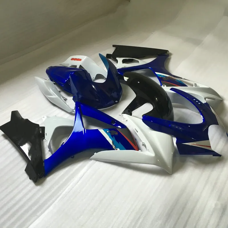 Мотоцикл обтекатель КУЗОВ для GSXR1000 07 08 GSX R GSXR 1000 K7 2007 2008 ABS синие белые обтекатели