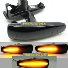 1PAIR Dynamic LED Side Marker Turn Signal Repeater light lamp For Mitsubishi Lancer Evolution X Outlander Sport Mirage