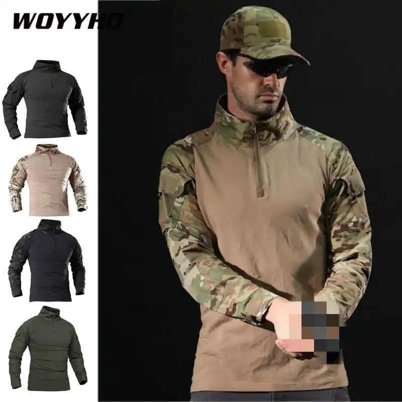 camisas de camuflaje para hombres