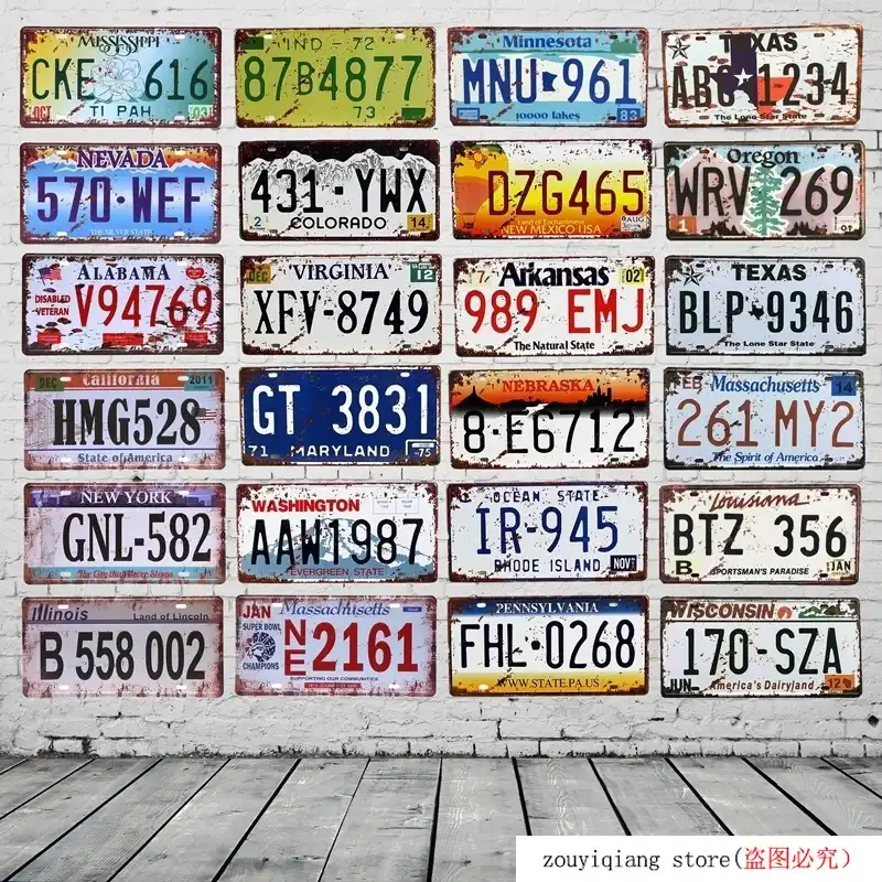 Ee Uu Nueva York California Texas Numero De Matricula De