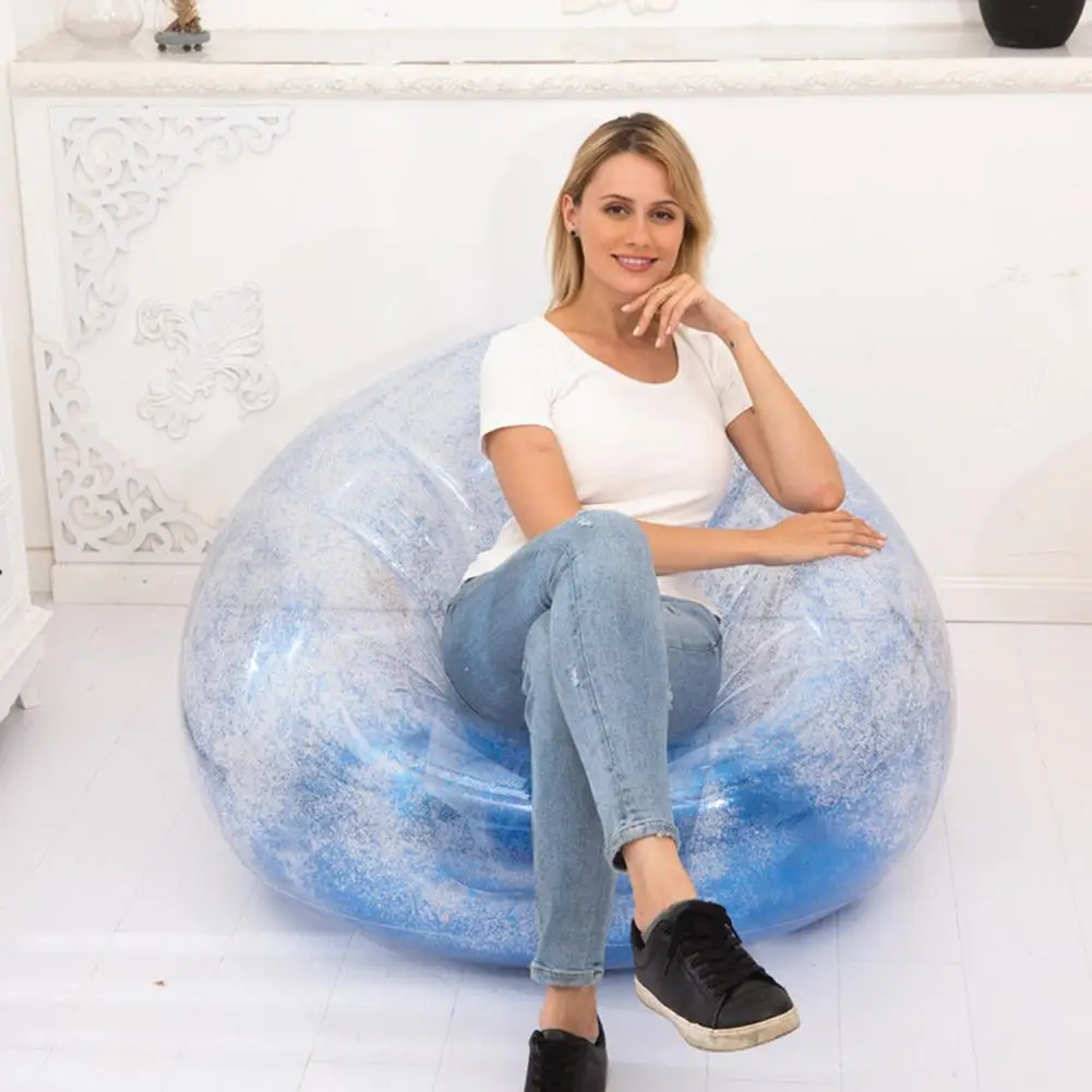 Ленивый диван в форме фасоли прозрачный надувной стул для взрослых складной надувной стул диван для дома