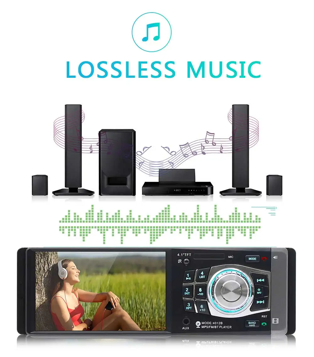

Central Multimidia Multimedia Auto One 4.1'' Screen Bluetooth Radio MP4 MP5 Music Video Player Car Autoradio Auto Media Player
