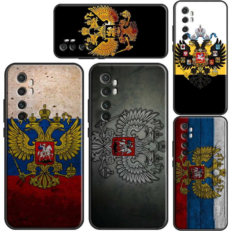 Чехол герб оружия с российским флагом для Xiaomi Mi 11 Lite Ultra 12 10T 11T Pro чехол POCO F3 M3 M4 X3 GT X4