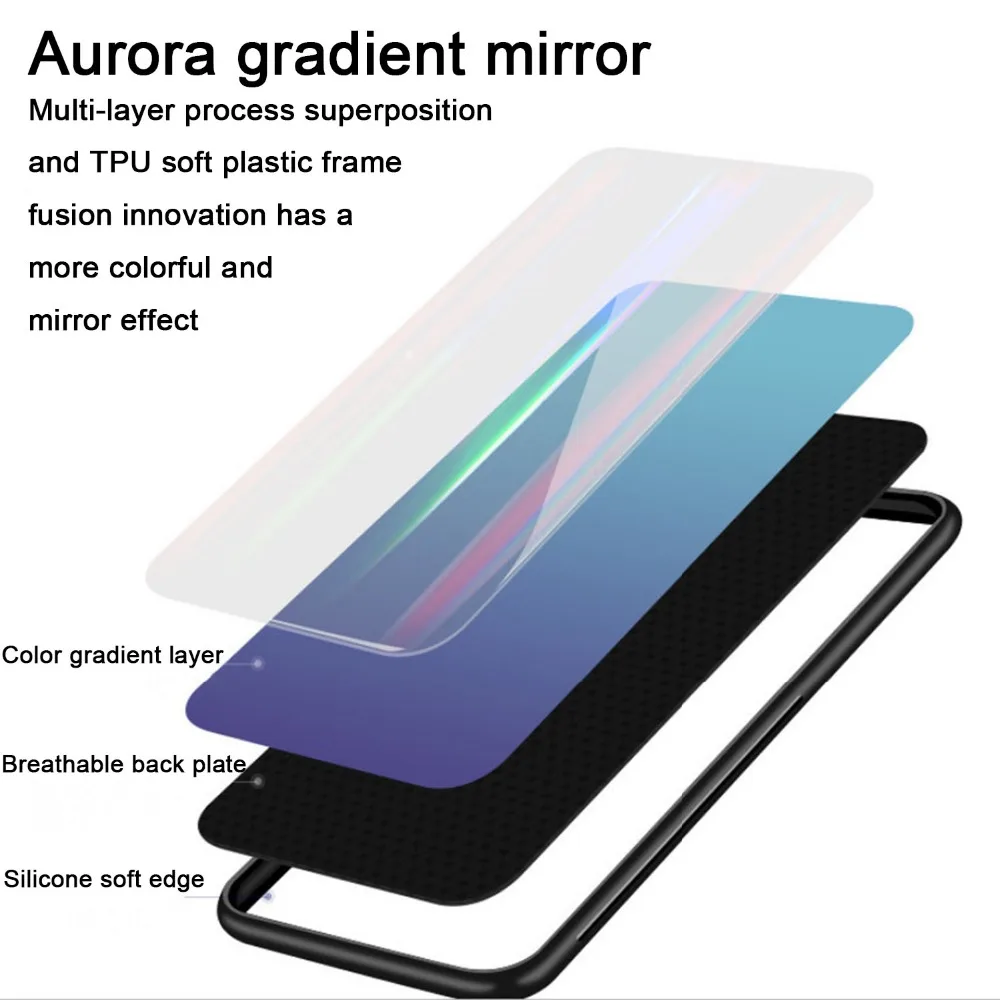 镭射渐变手机壳魅族魅蓝 8
