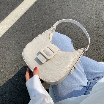 

Fashion Stone Pattern Armpit Bag Elegant Meniscus Bag Handbag Shoulder Bag Crossbody Bag Width 22cm Height 15cm Thickness 5.5cm
