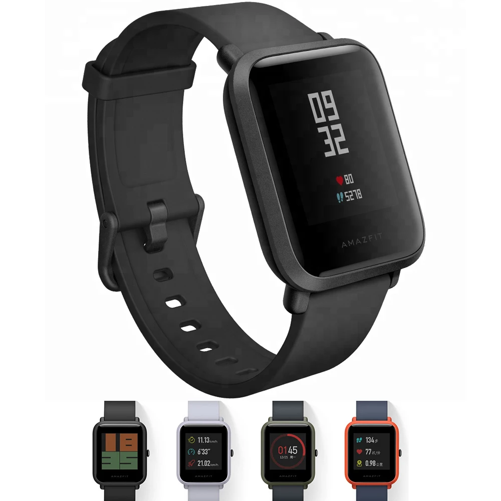 Huami Amazfit Bip Smart Watch GPS Smartwatch Android iOS Heart Rate Monitor 45 Days Battery Life IP68 Always-on Display