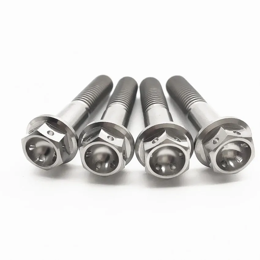 

M6 Titanium Bolts Outer Hexagon Hollow Flange Head M6 Ti Fastener MotorcycleM6x10 M6x15 M6x20 M6x25 M6x30 M6x35 M6x40 M6x50