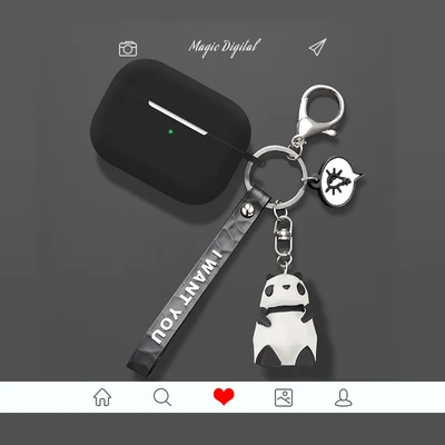 Милый мультяшный декоративный силиконовый чехол для Apple Airpods Pro Чехол для Airpods 3 защитный чехол Bluetooth чехол для наушников - Цвет: for Airpods pro