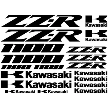 

For 1Set MAXI SET KAWASAKI ZZ-R 1100 Vinyl Decal Stickers Sheet Motorcycle Tank Quality