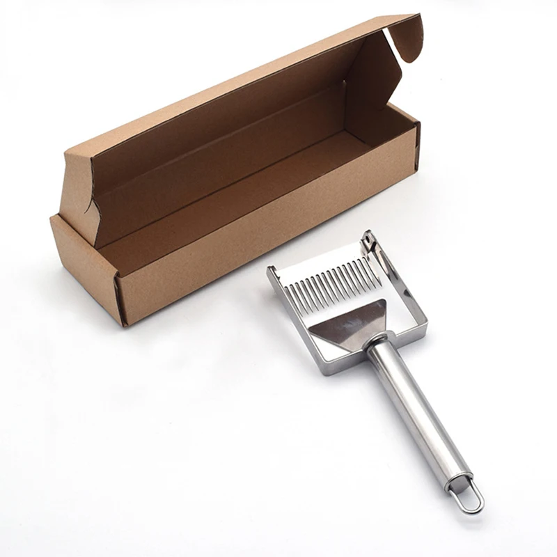 Нержавеющая сталь нож-скребок для пчеловодов вилка Пчеловодство вилка для распечатывания медовых сот лопаты JS22