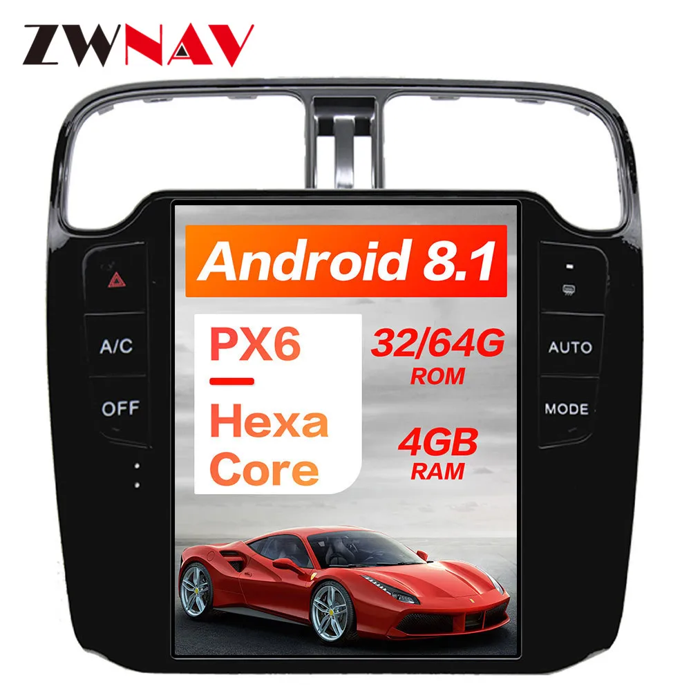 PX6 4 Гб ОЗУ Тесла стиль Android 8,1 Автомобильный gps навигация для Volkswagen Polo 2009- головное устройство Мультимедиа Радио магнитофон