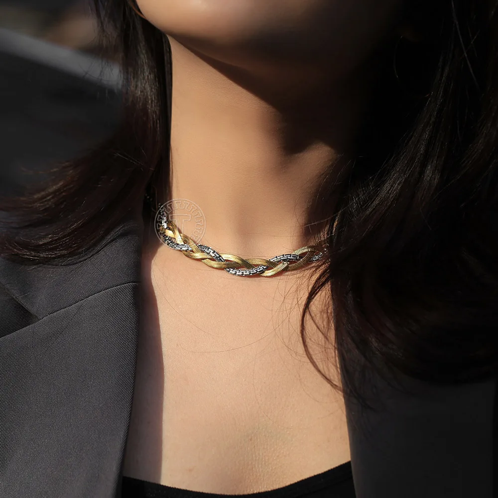New Twisted Braided Snake Necklace For 