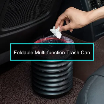 

Car trash can collapsible car garbage bag hanging car with telescopic waterproof portable car inside umbrella storage