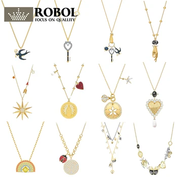 

High Quality SWA XL032 Necklace with Original Tarot Series Insect Personality Necklace Woman Jewelry Gift Free Shipping