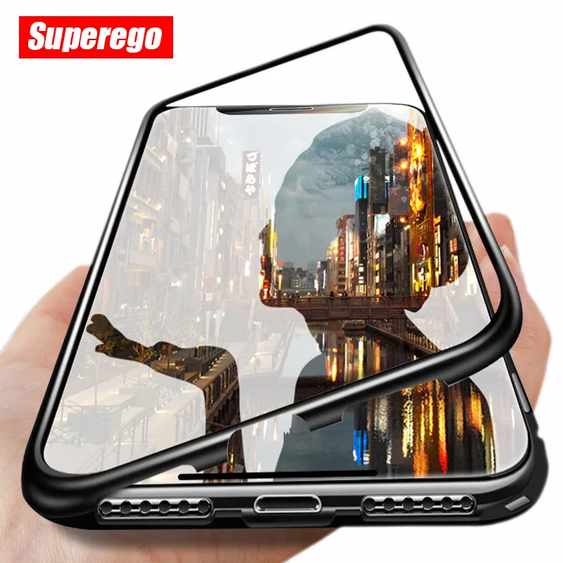 

Magnetic Adsorption Metal Case For Xiaomi Redmi Note 7 5 6 7A 6A K20 Pro Mi 9T 9 SE 8 Lite A3 CC9 CC9E Pocophone F1 Glass Cover