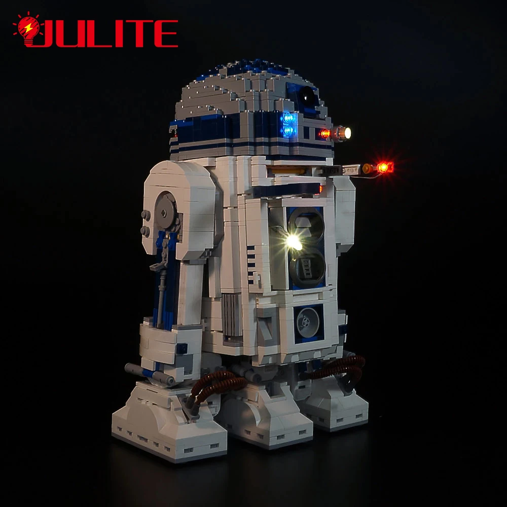 Erweiterte Version LED-Lichtset für 10225 R2d2 Roboter Starfighter DIY-Spielzeugset (nicht im Lieferumfang enthaltene Bausteine)