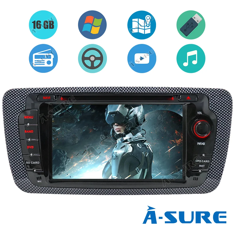 Автомобильный мультимедийный плеер A-sure 7 дюймов 2 Din Cortex A9 авто радио навигатор с