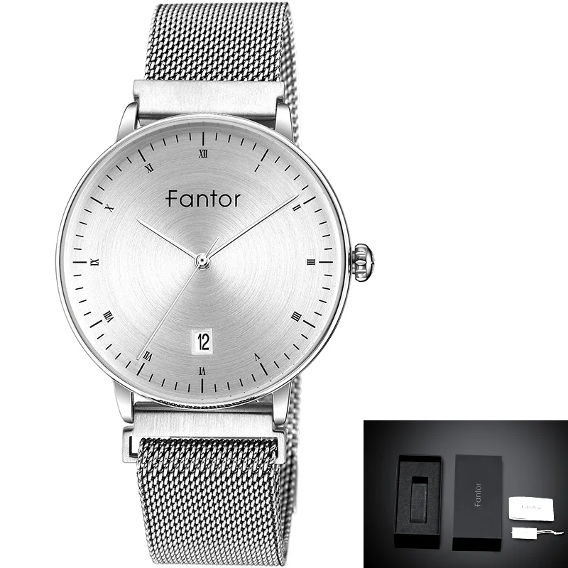 Fantor, женские часы с магнитной сеткой, стальные, женские, элегантные, роскошные, Топ бренд, наручные часы, для девушек, женское платье, часы, relogio feminino - Цвет: WF1020L01