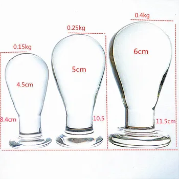 3 Size Glass Ball Anal Dilator 6cm Plug Anale Xxl Dilatatore Sex Toys For Women Big Dicks Anal Fiş Men Stretcher Beads Porn 6