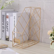 Newly Nordic Book File Stand Iron Desktop Multi-layer Magazine Rack Cosmetic Storage Rack 999