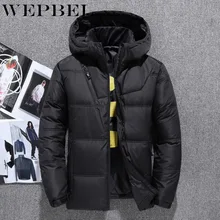 WEPBEL зимняя куртка мужская теплая Толстая зимняя куртка Parker теплая Модная одежда мужская пуховая куртка