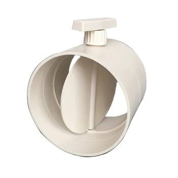 

PVC Air Volume Control Valve Pp Valve Ventilation Duct Air Valve ABS Plastic Valve 50 Manual Air Pipe Switch 75