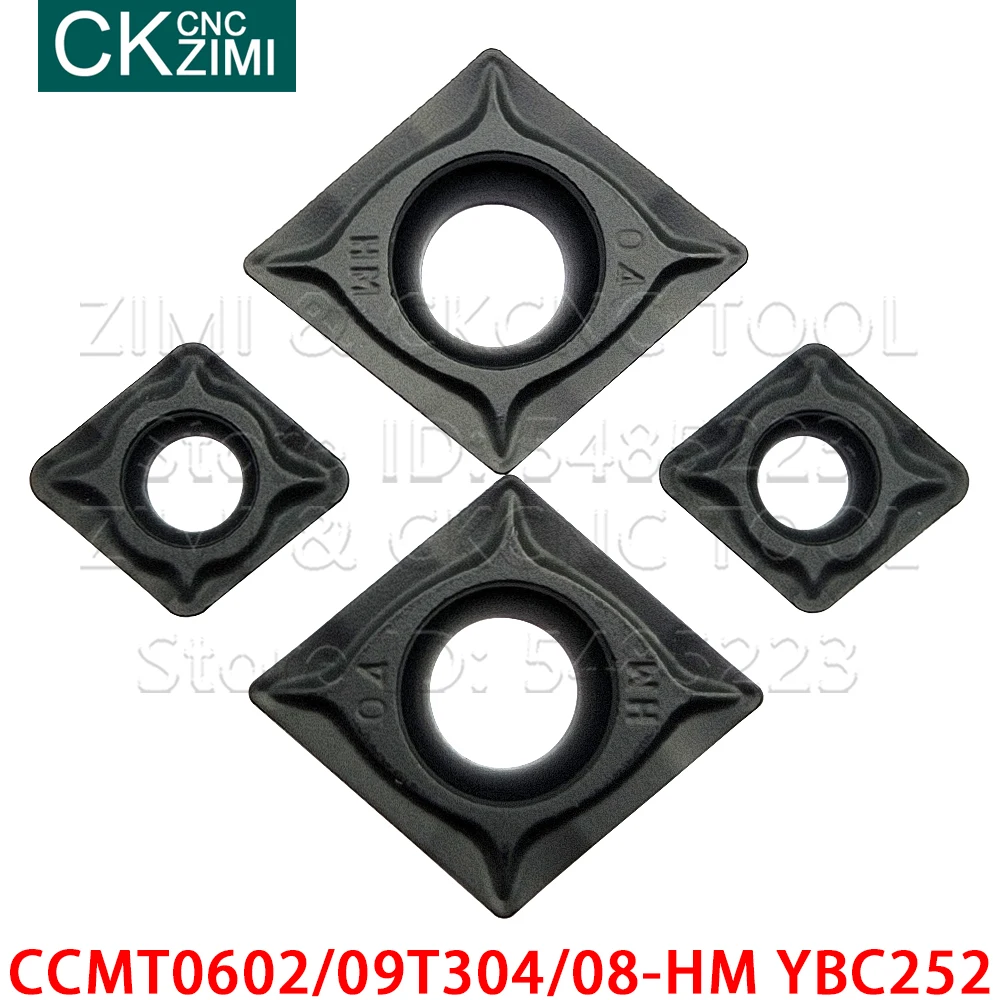 10P CCMT060208-HM YBC252 CCMT09T304-HM CCMT09T308-HM карбидные вставки внешние режущие токарные