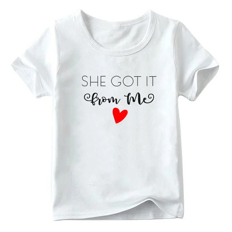 She Got It From Me I Got It From My Mama Matching Mom and Daughter Shirts Mommy and Me Summer Family Matching Outfits Clothes 5