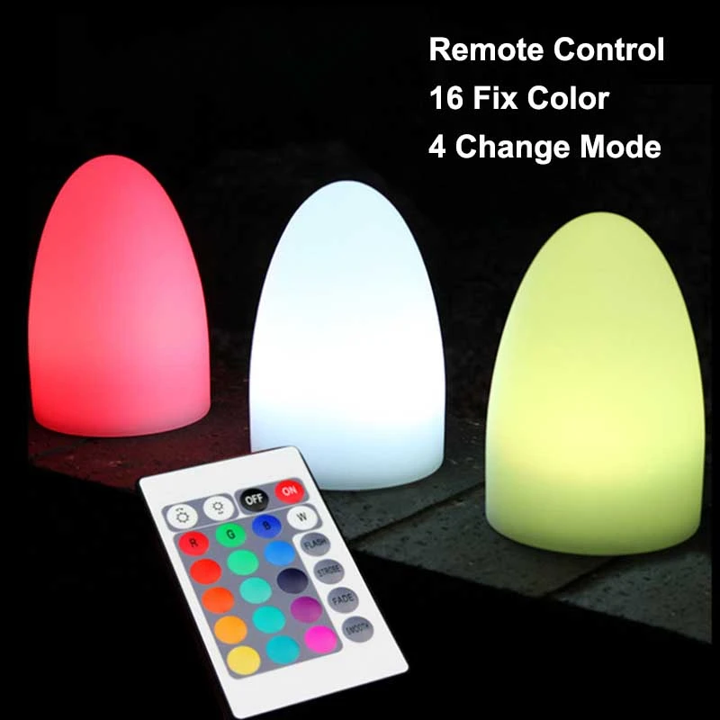 Oxide lijn Guggenheim Museum Rechargeable Night Egg Lamp Wireless Rgb Remote Restaurant Table Lamp  Plastic Decoration Smartlife Bed Lamp Cordless Colorlight - Night Lights -  AliExpress