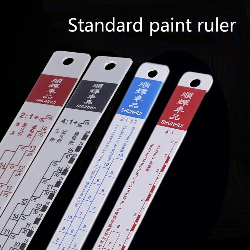 Standard Paint Ruler Paint Ratio Ruler Paint Mixing Ruler Dipstick