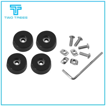 

4 Sets Antivibration Feet For i3 MK3 Printer Kit Anti-vibration Rubber Landing Mat Feet For 2020 Profile 3d Printer Parts