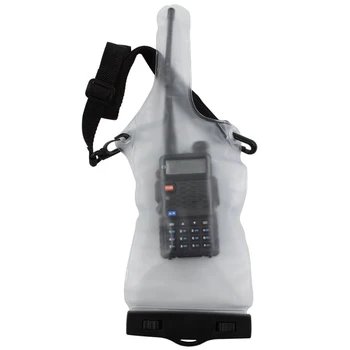 

Walkie Talkie Bag, Waterproof & Rainproof Case Pouch Holder with Strap for Beach, Water Parks, Rafting, Alpine Skiing