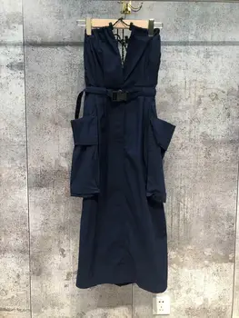 

In the summer of 2020 the new pumping rope sling v-neck off-the-shoulder tooling wind dress