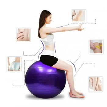 

75CM Balance Ball W/ Pump - Fitness Exercise Pilates Gym Yoga Birthing Suitable For Adults Exercise