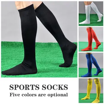 

Football Socks Durable Practical 5 Color Polyester Soccer Match Sportwear Exercise Long Tube Socks Portable Economic Soft
