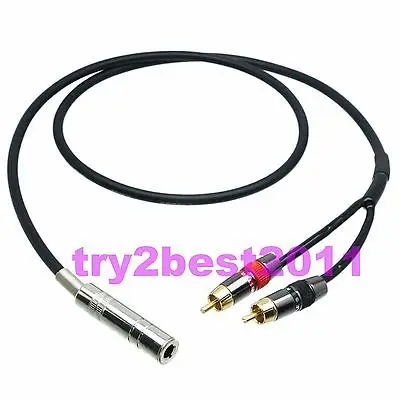 DHL/EMS 10 комплектов 6,35 мм гнездо стерео TRS К 2x RCA TV штекер моно TS Canare L-4E6S L+ R-C1