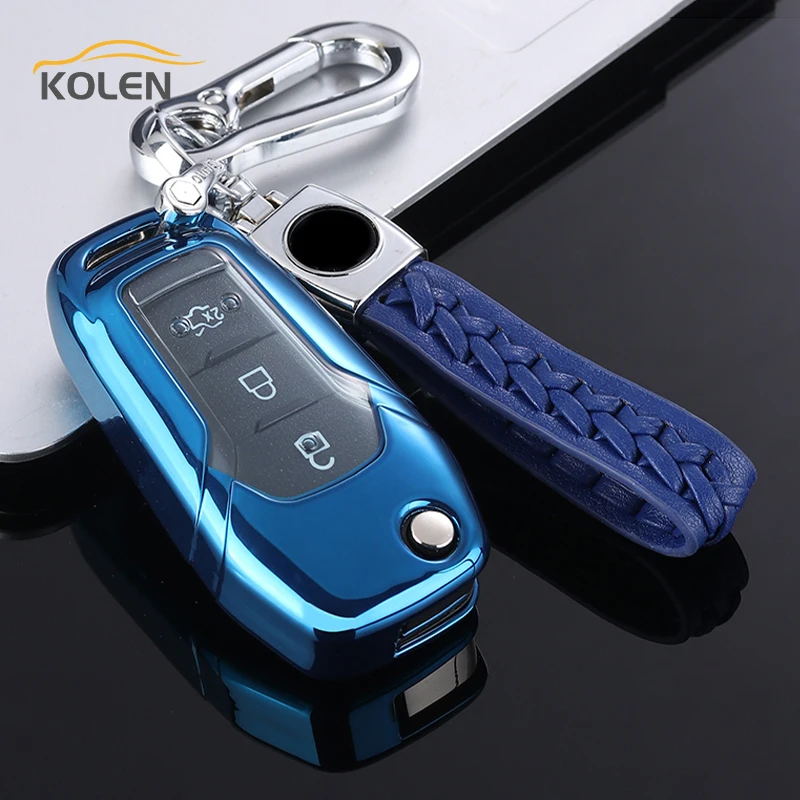 Soft TPU Car Remote Key Case Cover For Ford Fusion Mondeo Fiesta Escort Ranger Focus MK3 KUGA Ecosport Holder Shell Accessories - H335b860fda2a4f20bbd8d6f2644113dfK