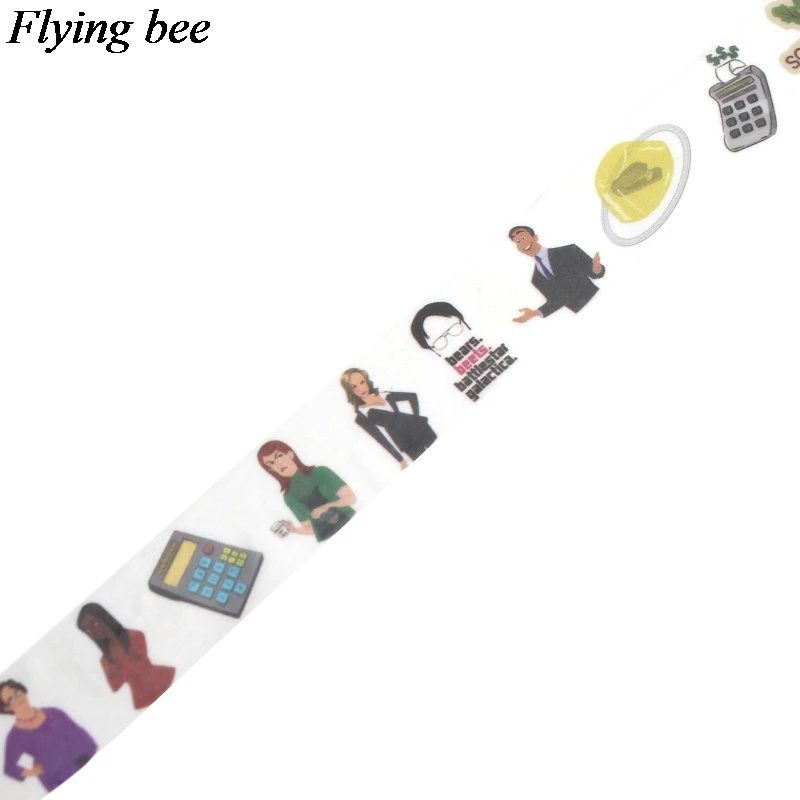 Flyingbee 6 шт./компл. с надписью ТВ шоу Friends(клейкая лента из сериала очень странные Бумага лента Washi Игра престолов стикер ленты вентиляторы gits X0639
