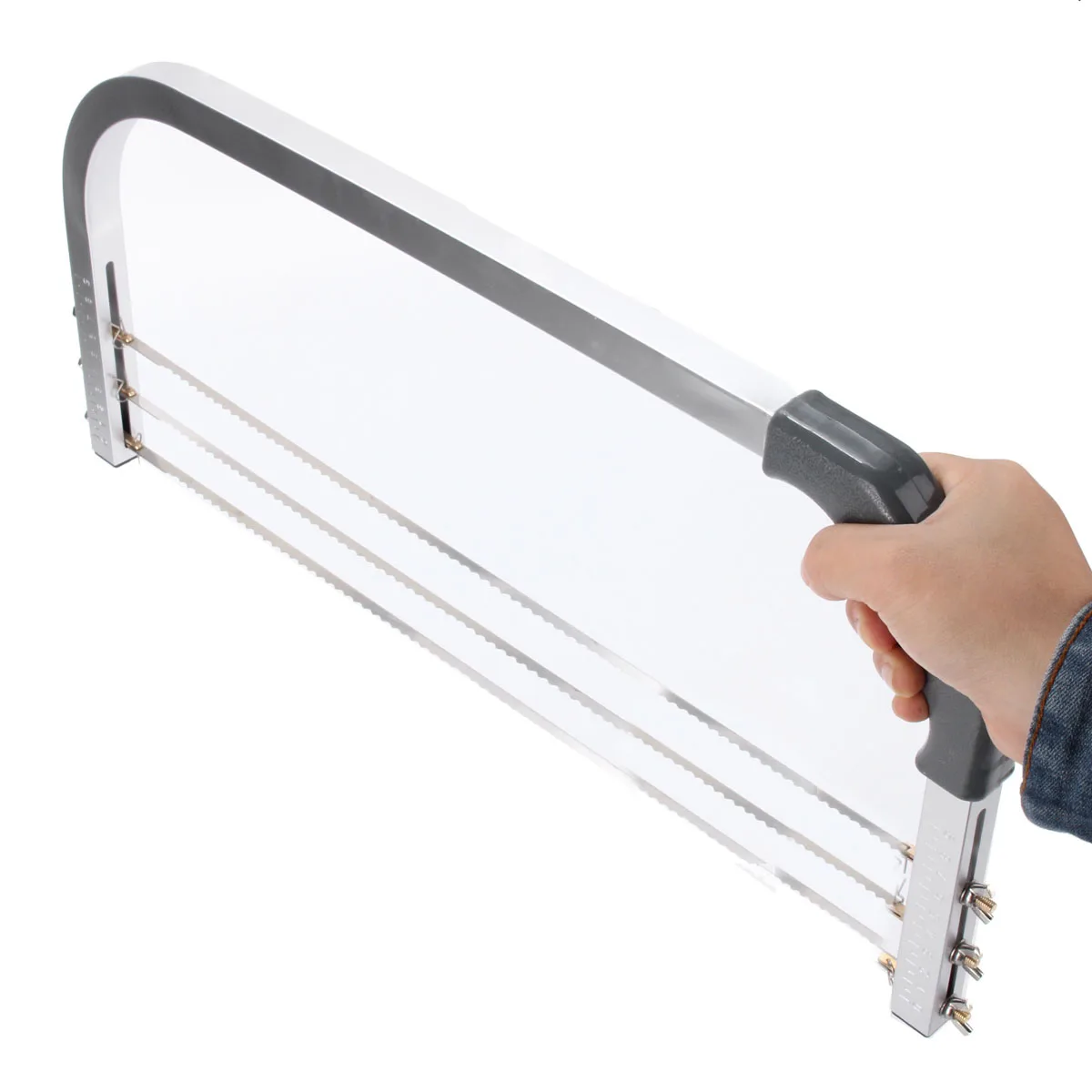 

Large Adjustable 3 Blades Cake Cutter Interlayer Cake Slicer Stainless Steel Cut Saw DIY Household Baking Tools Leveler