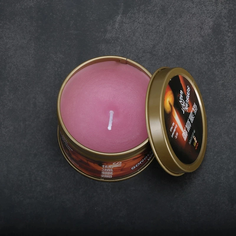 2pcs/box Low Temperature Candle SM Fun dripping wax Adult sex candles Tinplate boxed Multicolor cosmetic wax Scented candle