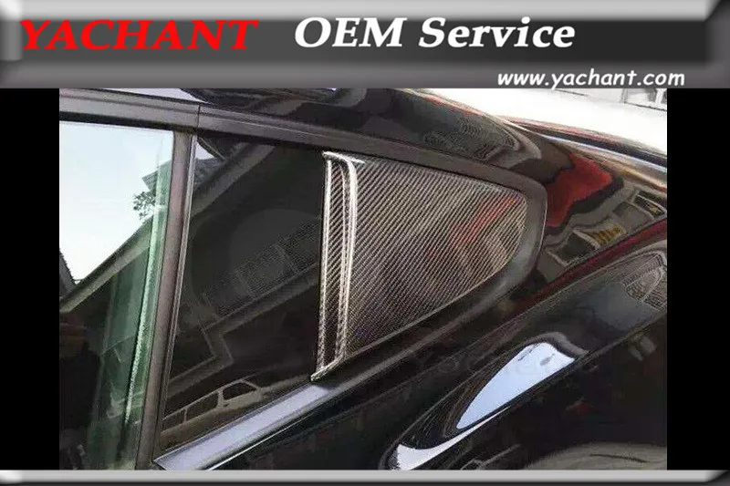 

Car-Styling Carbon Fiber Window Exterior Trim Fit For 2014-2016 Mustang Roush Style Quarter Panel Window Scoop