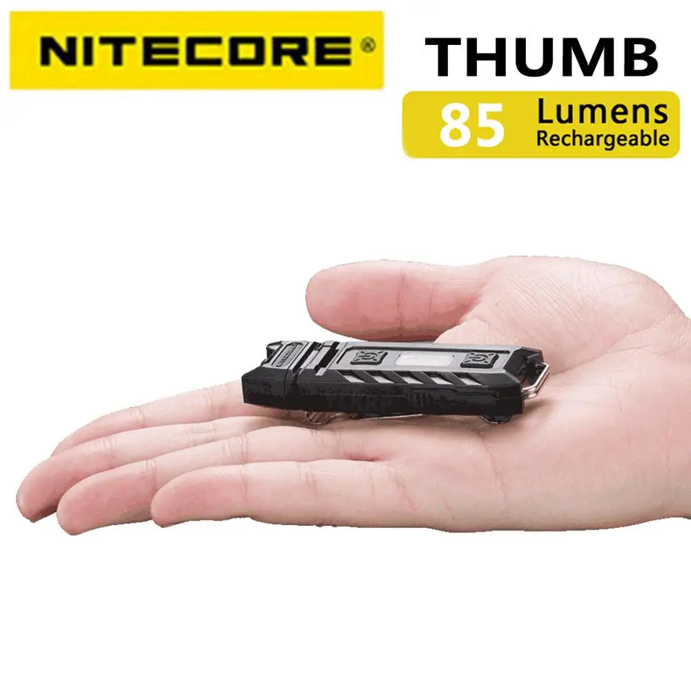 100% Оригинальный Компактный переносной светильник NITECORE THUMB с поворотом на 120