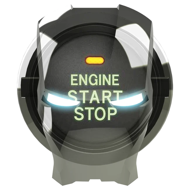 Iron Man Car Interior Engine Ignition Start Stop Push Button Switch Button Cover Trim Sticker 3D Car Interior Accessories